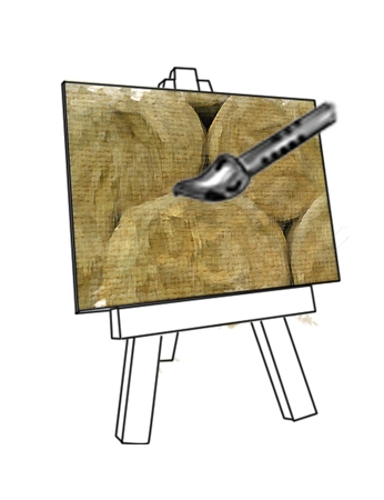 Creation of HAY PAINTING: Step 5